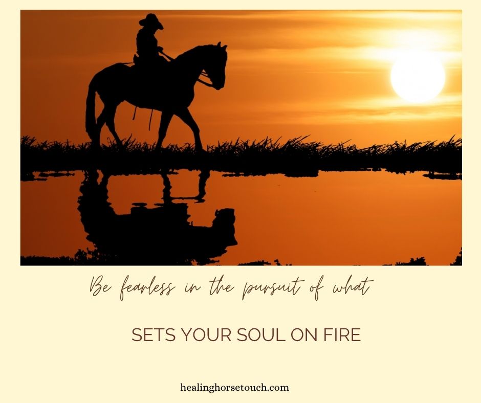 Be fearless in the pursuit of what sets your soul on fire.