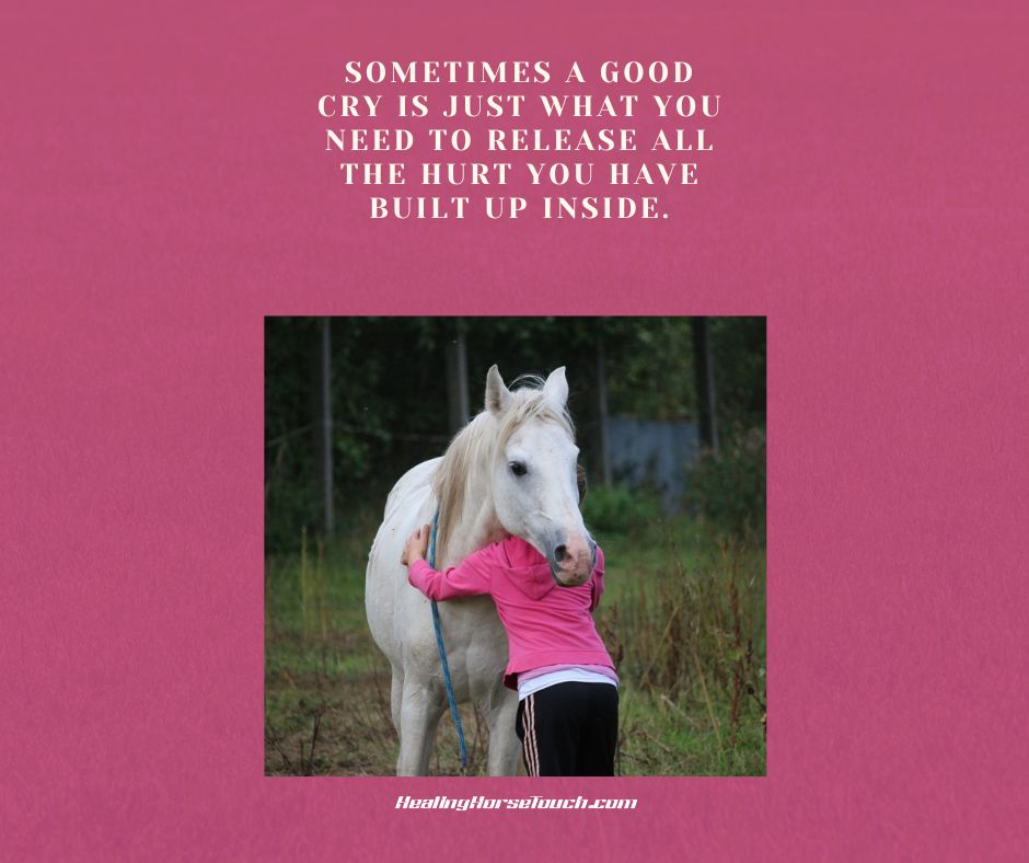 Sometimes a good cry is just what you need to release all the hurt you have built up inside.