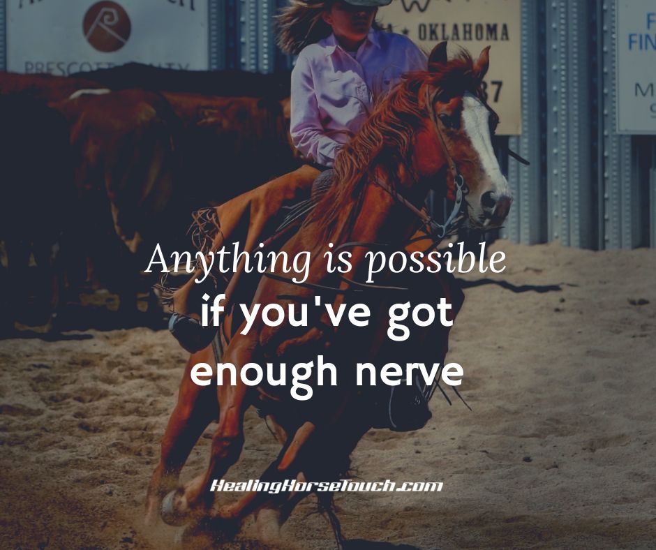 Anything is possible if you’ve got enough nerve.